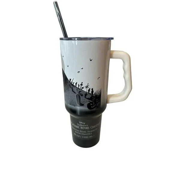 New Nightmare Before Christmas Stainless Tumbler 40oz Cup Mug Jack Skellington - Picture 3 of 7